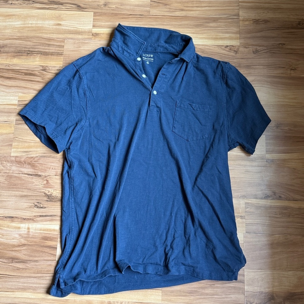 J. Crew Dark Blue Polo Shirt